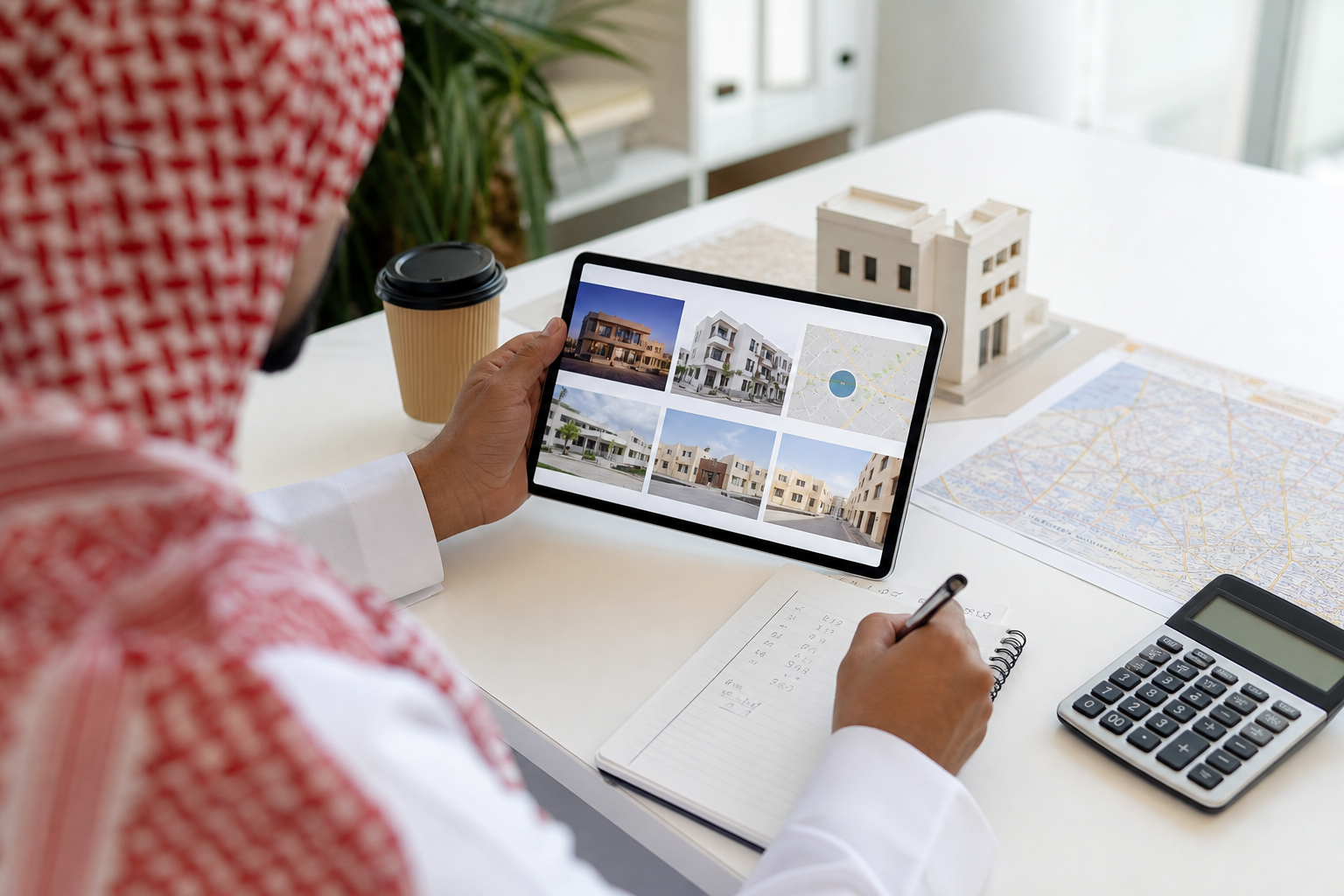 مستأجر يحلل سعر الإيجار بعناية